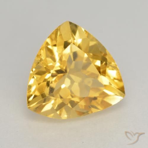 Citrino Dorado medio natural de 2.13 ct, Trillón, VVS-VS