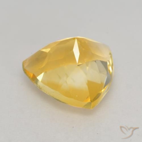 Citrino Dorado medio natural de 2.13 ct, Trillón, VVS-VS