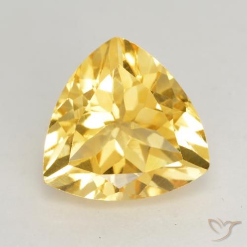 2.15ct Natural Dorado claro medio Citrino, Trillón, VVS-VS