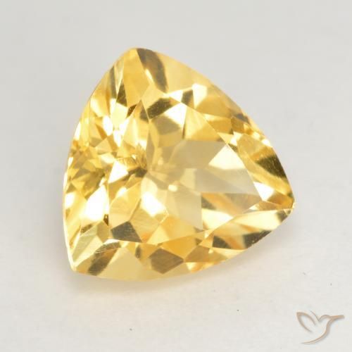 Citrino Dorado claro medio natural de 2.15 ct, Trillón, VVS-VS