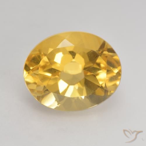 3.68ct Natural Dorado Citrino, Ovalada, VVS-VS