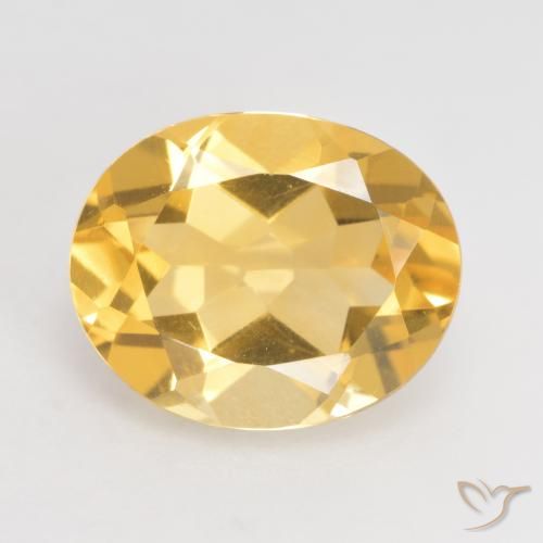 3.13ct Natural Oro Citrino, Ovalada, VVS-VS