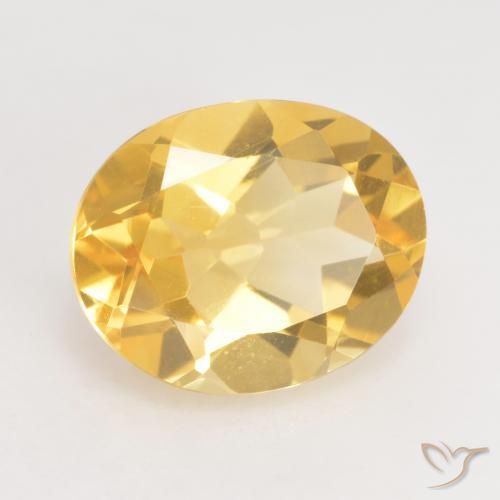 Citrino Oro natural de 3.13 ct, Ovalada, VVS-VS