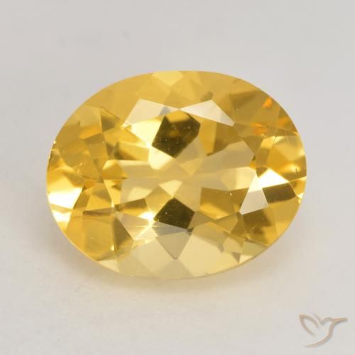 2.94ct Natural Dorado Citrino, Ovalada, VVS-VS