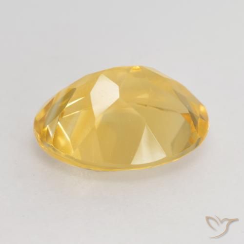 Citrino Dorado medio natural de 3.04 ct, Ovalada, VVS-VS