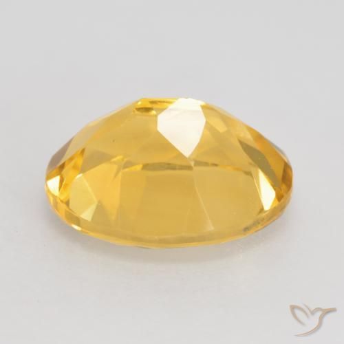 Citrino Dorado medio natural de 3.17 ct, Ovalada, VVS-VS