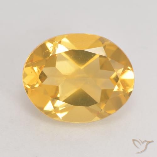3.24ct Natural Dorado claro Citrino, Ovalada, VVS-VS