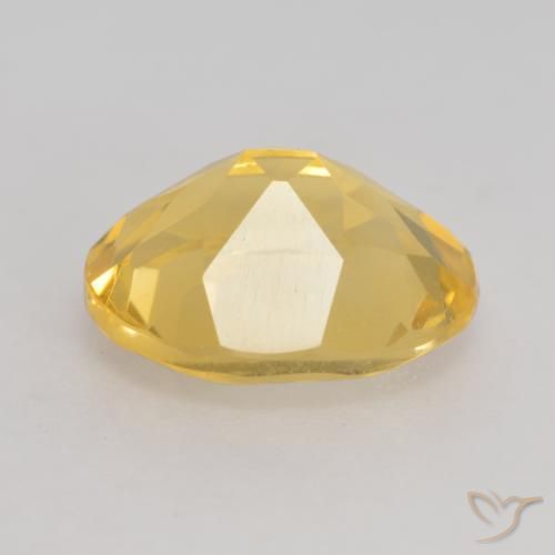 Citrino Dorado medio natural de 3.15 ct, Ovalada, VVS-VS