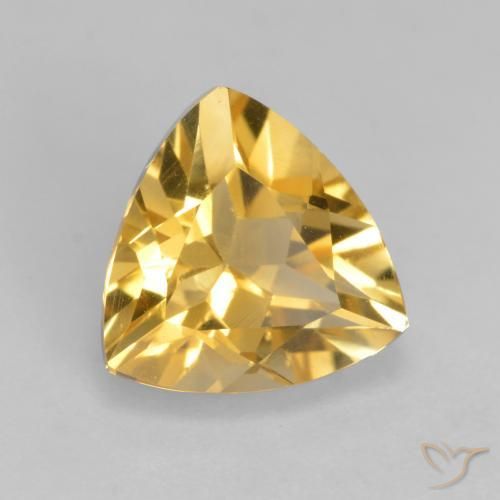 Citrino Dorado medio natural de 1.76 ct, Trillón, VS