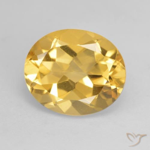 3.63ct Natural Naranja dorado intenso Citrino, Ovalada, VVS-VS
