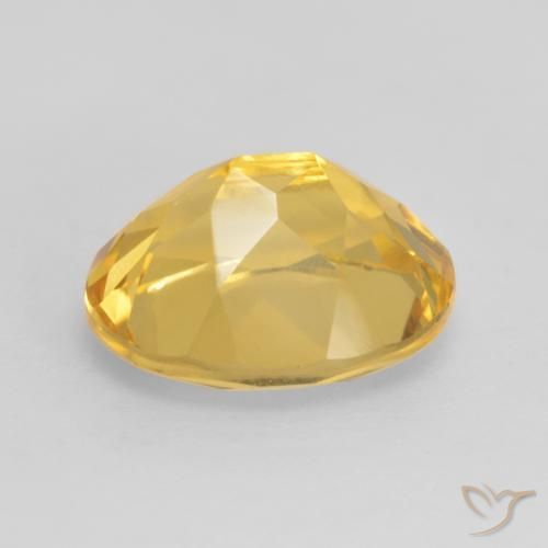 Citrino Naranja dorado intenso natural de 3.63 ct, Ovalada, VVS-VS