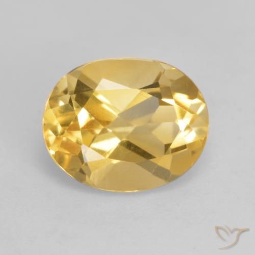 3.21ct Natural Dorado medio Citrino, Ovalada, VVS-VS