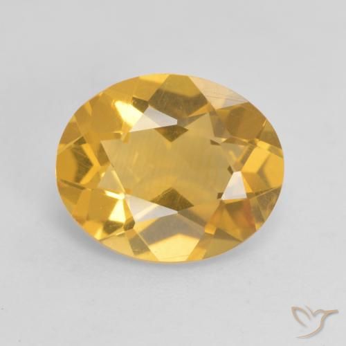 2.78ct Natural Dorado oscuro medio Citrino, Ovalada, VS