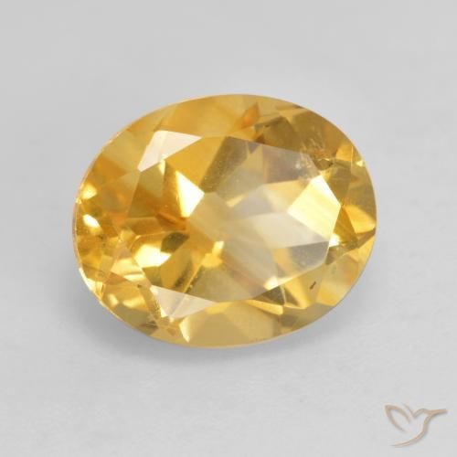 Citrino Naranja dorado intenso natural de 3.73 ct, Ovalada, VS