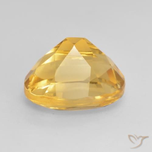 Citrino Naranja dorado intenso natural de 3.79 ct, Ovalada, VS