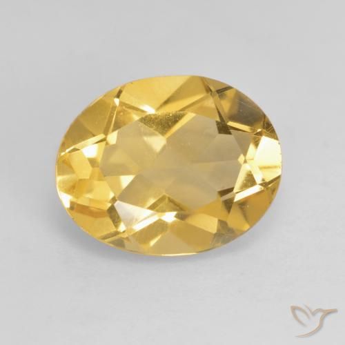 2.90ct Natural Naranja dorado intenso Citrino, Ovalada, VS