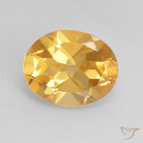 3.17ct Natural Dorado claro Citrino, Ovalada, VVS-VS