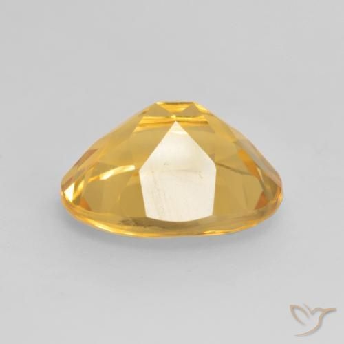 Citrino Dorado claro natural de 3.17 ct, Ovalada, VVS-VS