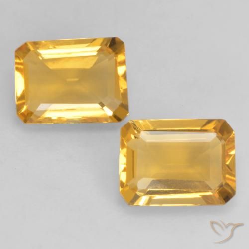2.66ctw Natural Dorado claro Citrino, corte esmeralda, VVS-VS