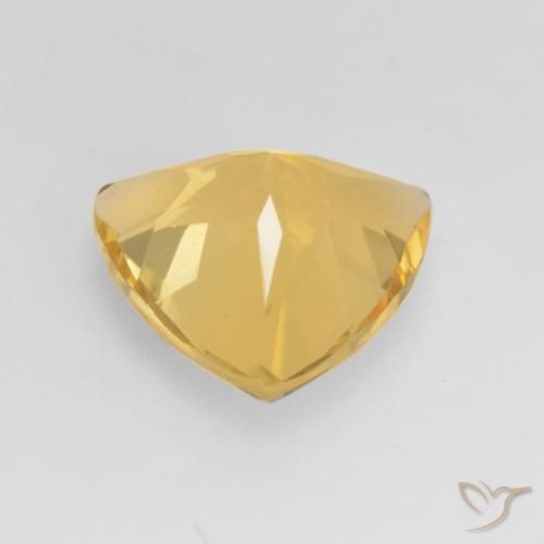 Citrino Dorado medio natural de 2.05 ct, Trillón, VVS-VS