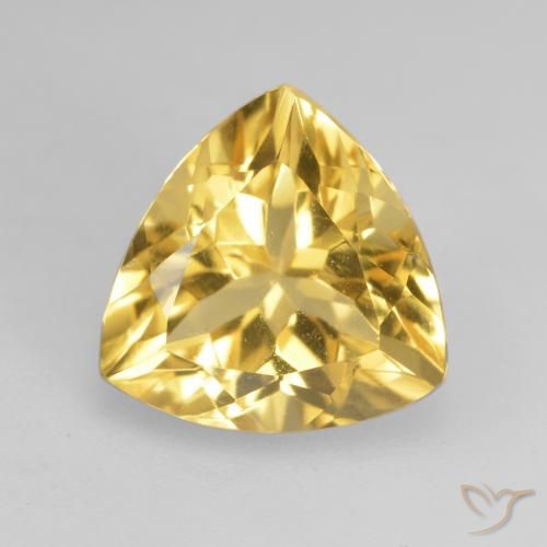 2.31ct Natural Naranja dorado Citrino, Trillón, VVS-VS