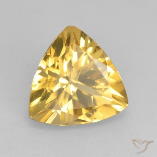 Citrino Dorado natural de 2.18 ct, Trillón, VVS-VS