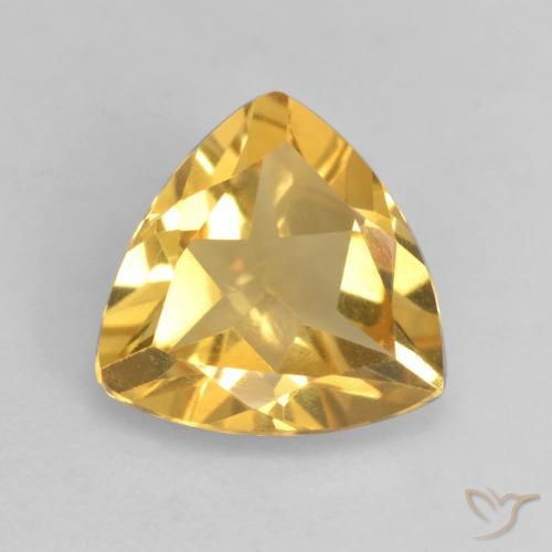 1.96ct Natural Dorado medio Citrino, Trillón, VVS-VS