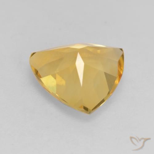 Citrino Dorado medio natural de 1.96 ct, Trillón, VVS-VS