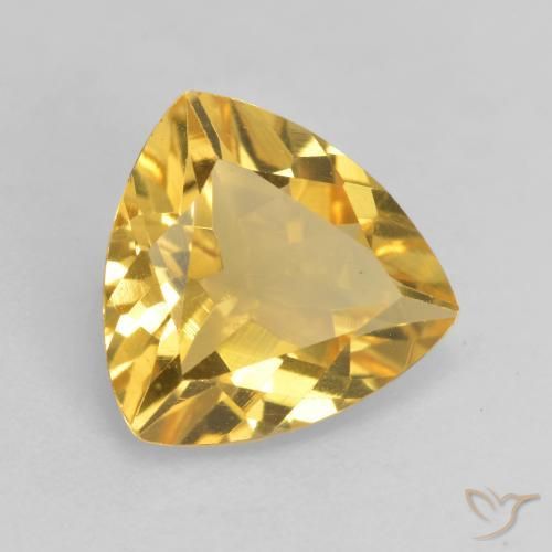 Citrino Dorado natural de 2.02 ct, Trillón, VVS-VS