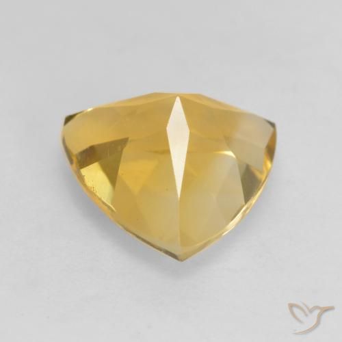 Citrino Dorado natural de 2.20 ct, Trillón, VVS-VS