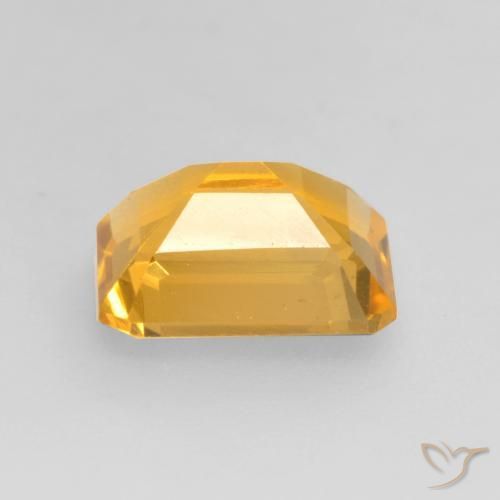Citrino Dorado oscuro natural de 1.38 ct, Corte Octágono / Esmeralda, VVS-VS