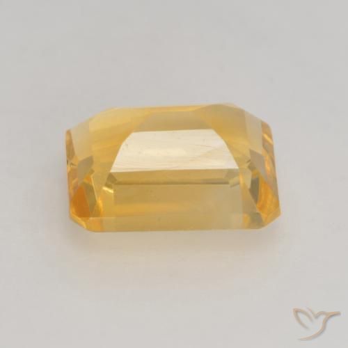 Citrino Dorado claro natural de 1.60 ct, Corte Octágono / Esmeralda, VVS-VS