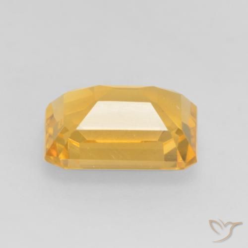 Citrino Dorado oscuro natural de 1.51 ct, Corte Octágono / Esmeralda, VVS-VS