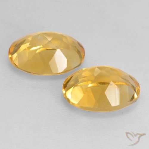 Gemas de Citrino Dorado natural de 3.54 ct, Ovalada, VVS-VS
