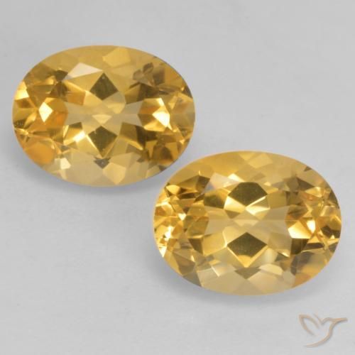 3.55ctw Natural Dorado medio Citrino, Ovalada, VVS-VS