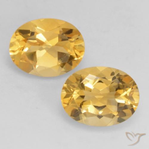 3.52ctw Natural Naranja dorado Citrino, Ovalada, VVS-VS