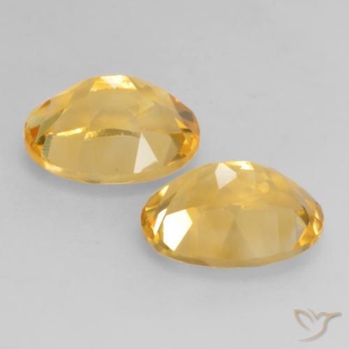 Gemas de Citrino Naranja dorado natural de 3.52 ct, Ovalada, VVS-VS