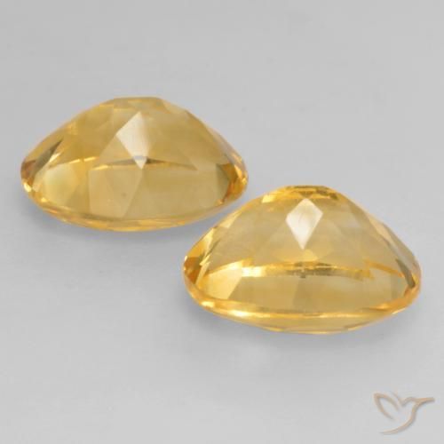 Gemas de Citrino Naranja dorado natural de 3.51 ct, Ovalada, VVS-VS
