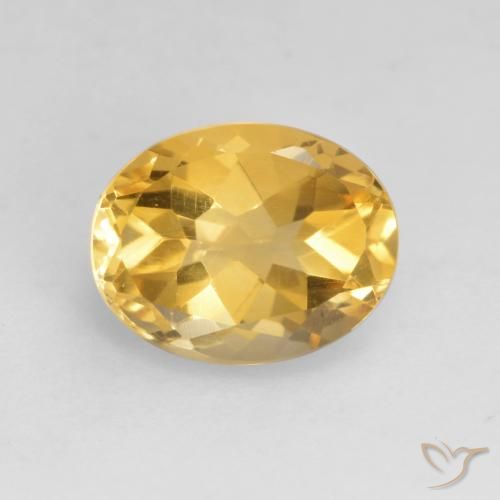 1.83ct Natural Dorado medio Citrino, Ovalada, VVS-VS