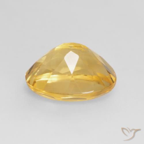 Citrino Dorado medio natural de 1.83 ct, Ovalada, VVS-VS