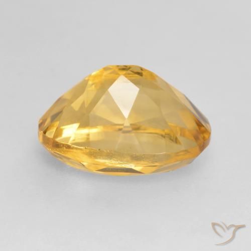 Citrino Dorado oscuro medio natural de 1.97 ct, Ovalada, VVS-VS