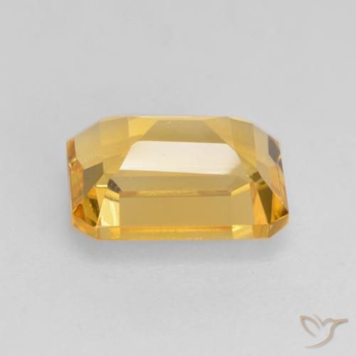 Citrino Dorado claro natural de 1.65 ct, Corte Octágono / Esmeralda, VVS-VS