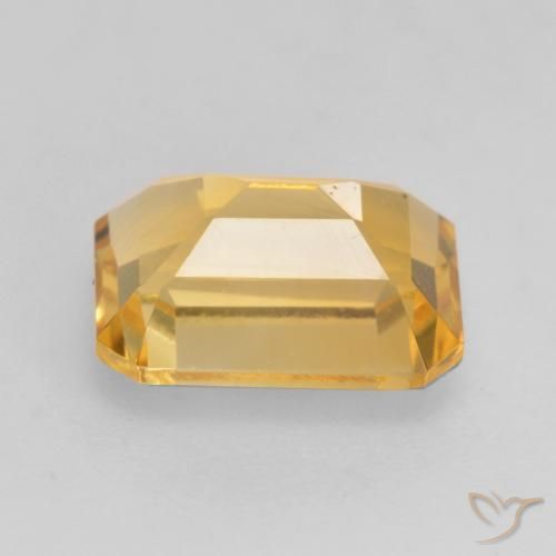 Citrino Dorado claro natural de 1.60 ct, Corte Octágono / Esmeralda, VVS-VS