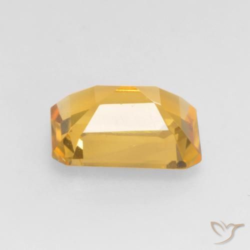 Citrino Dorado claro natural de 1.34 ct, Corte Octágono / Esmeralda, VVS-VS