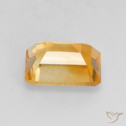 Citrino Dorado oscuro natural de 1.54 ct, Corte Octágono / Esmeralda, VVS-VS
