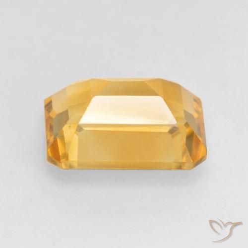 Citrino Dorado medio natural de 1.47 ct, Corte Octágono / Esmeralda, VVS-VS