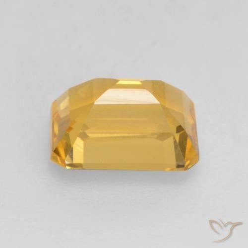 Citrino Dorado claro natural de 1.53 ct, Corte Octágono / Esmeralda, VVS-VS