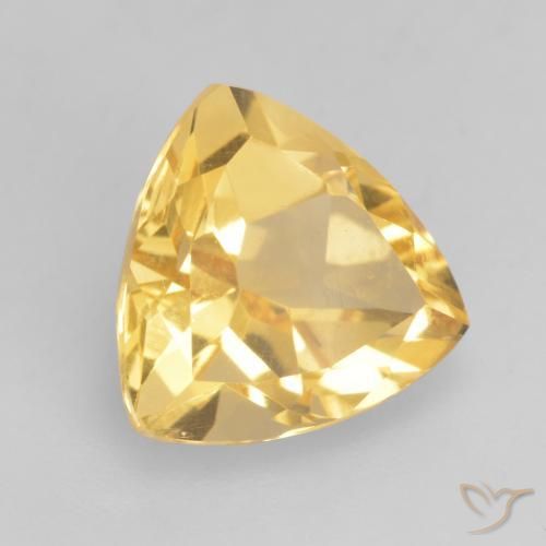 Citrino Dorado medio natural de 2.34 ct, Trillón, VVS-VS