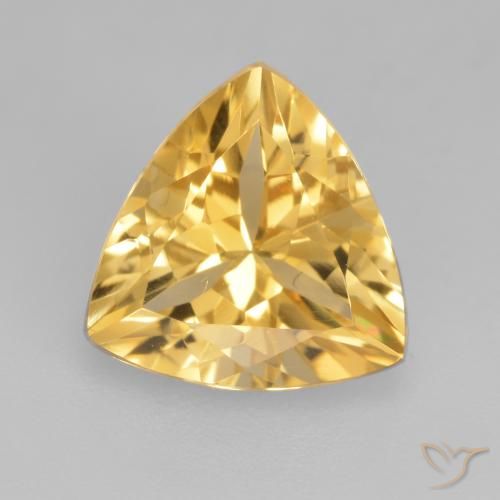 2.00ct Natural Oro Citrino, Trillón, VVS-VS