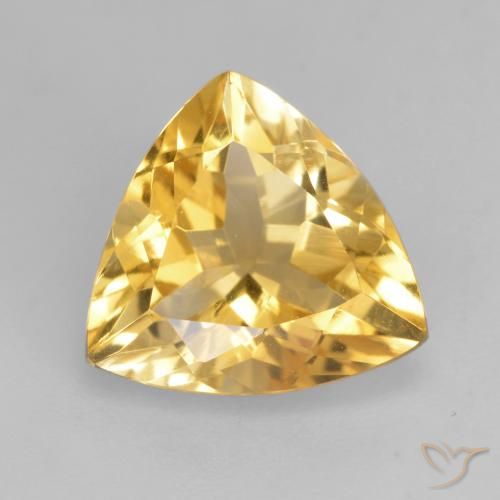 1.98ct Natural Naranja dorado Citrino, Trillón, VVS-VS